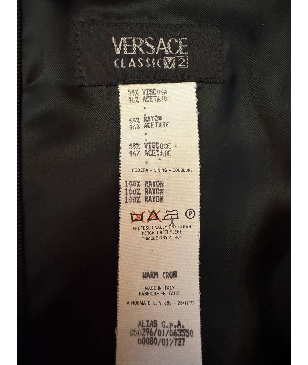 VERSACE Черный вискозный комбинезон, фото 5