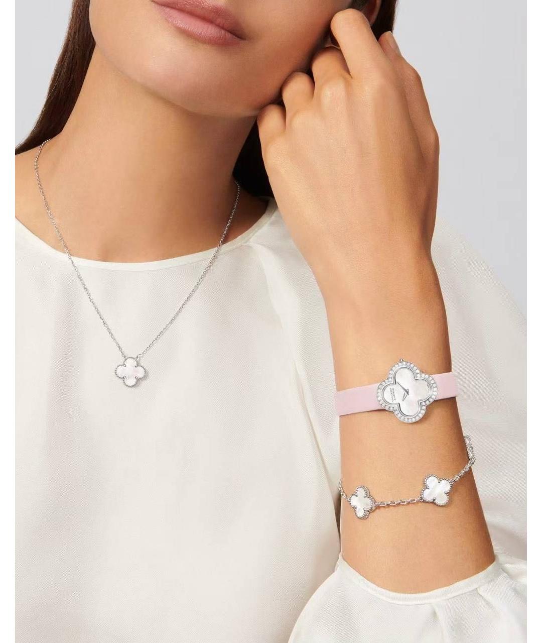 VAN CLEEF & ARPELS Белые часы из белого золота, фото 4