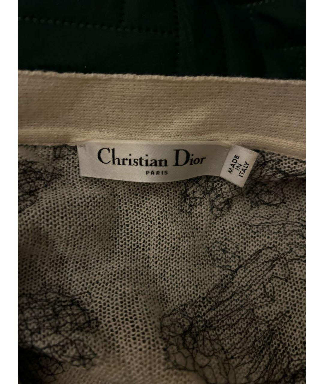 CHRISTIAN DIOR Бежевый кашемировый кардиган, фото 4
