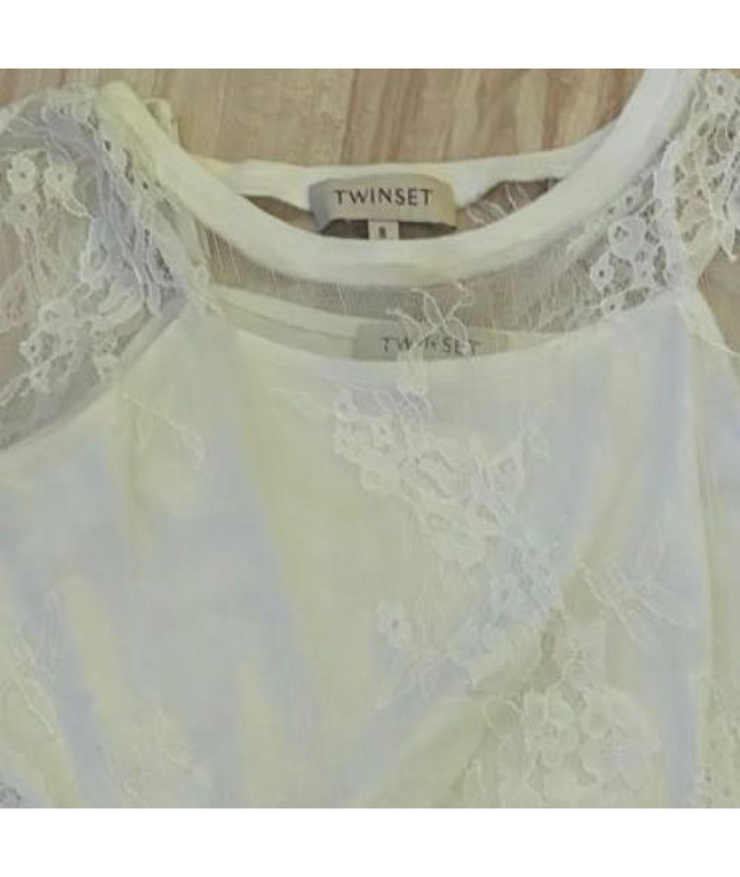 TWIN-SET KIDS Белый детская футболка / топ, фото 3