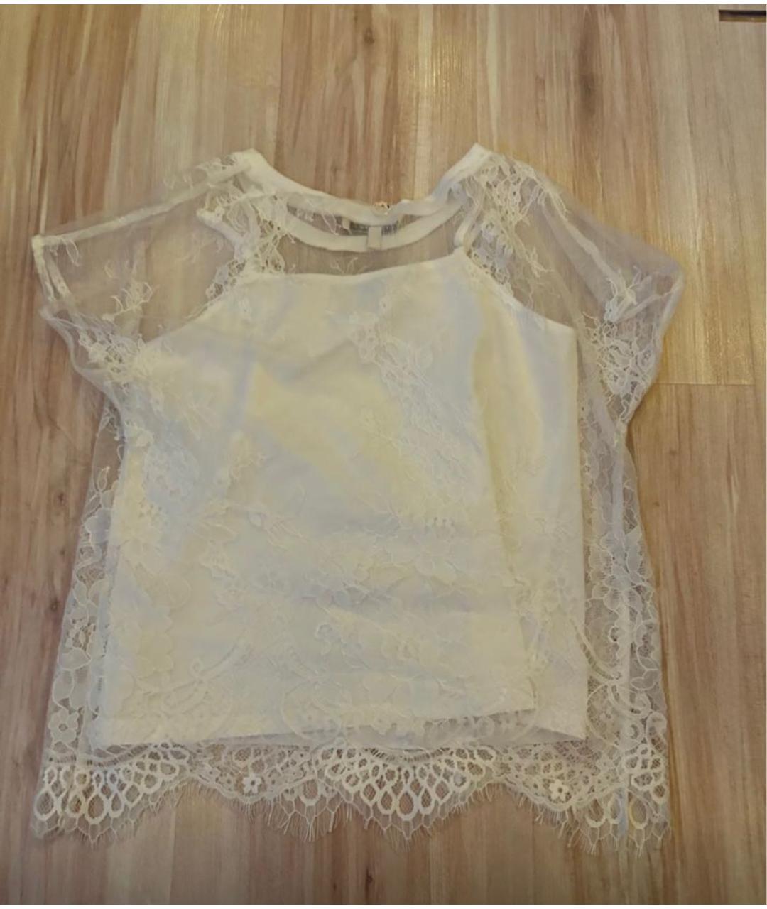 TWIN-SET KIDS Белый детская футболка / топ, фото 2