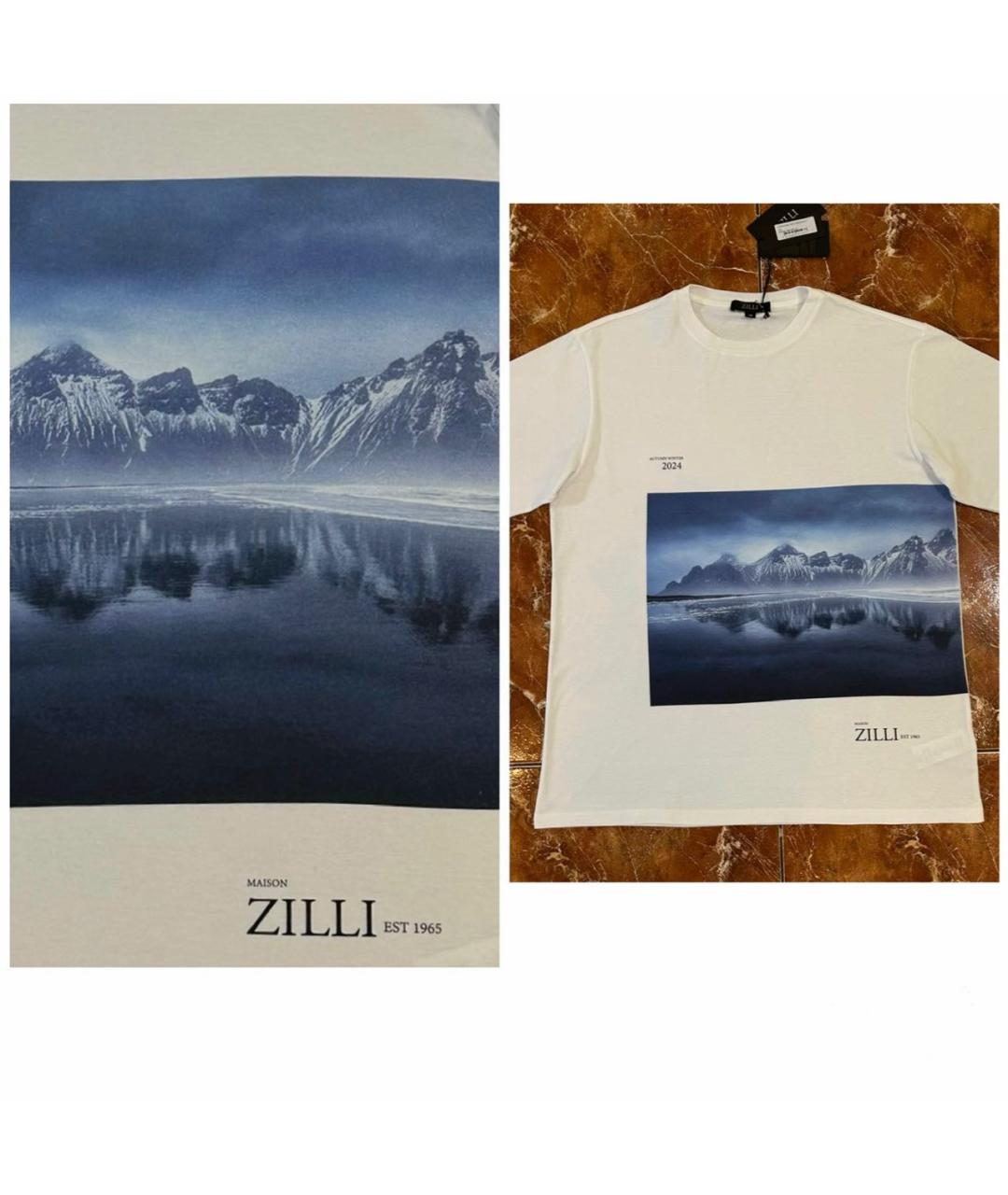 ZILLI Белая хлопковая футболка, фото 2