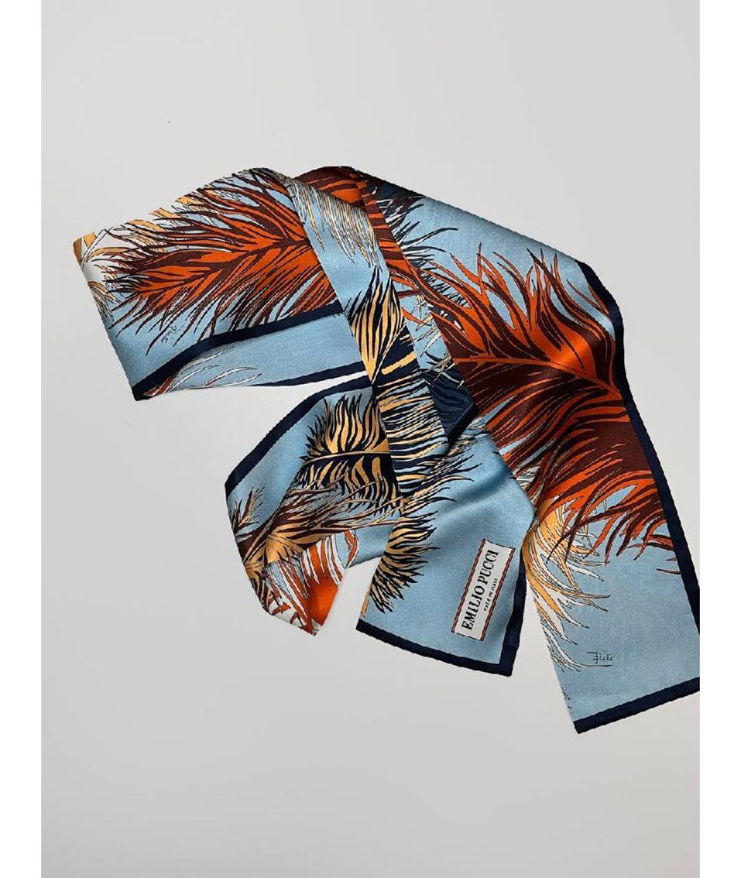 EMILIO PUCCI Мульти шелковый шарф, фото 5