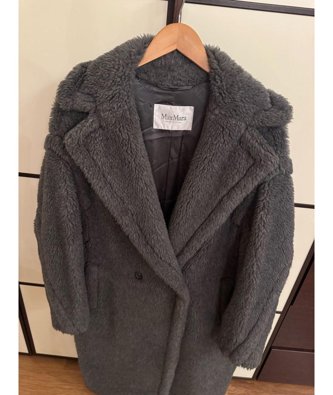 MAX MARA Серая меховая шуба, фото 3
