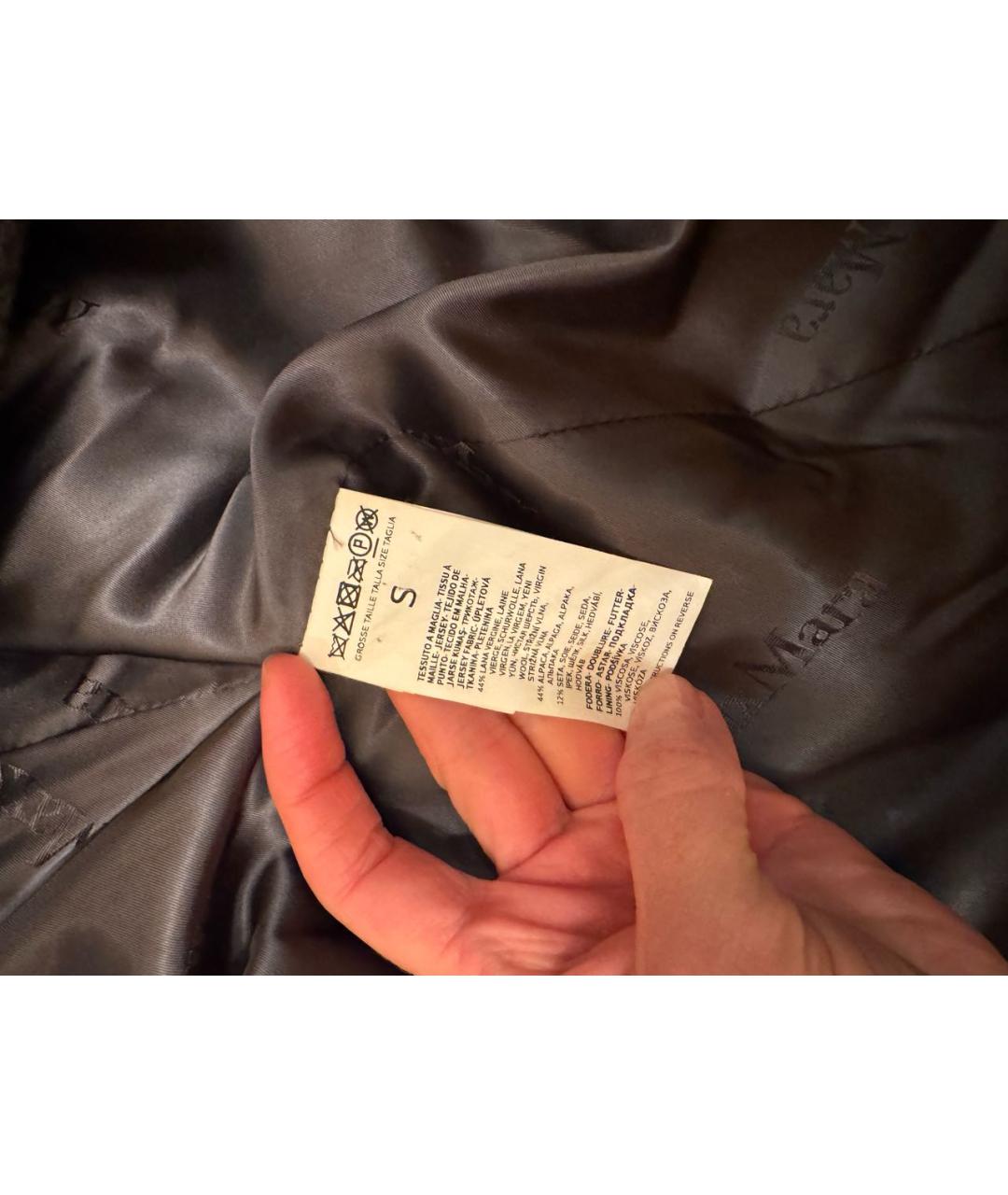 MAX MARA Серая меховая шуба, фото 4