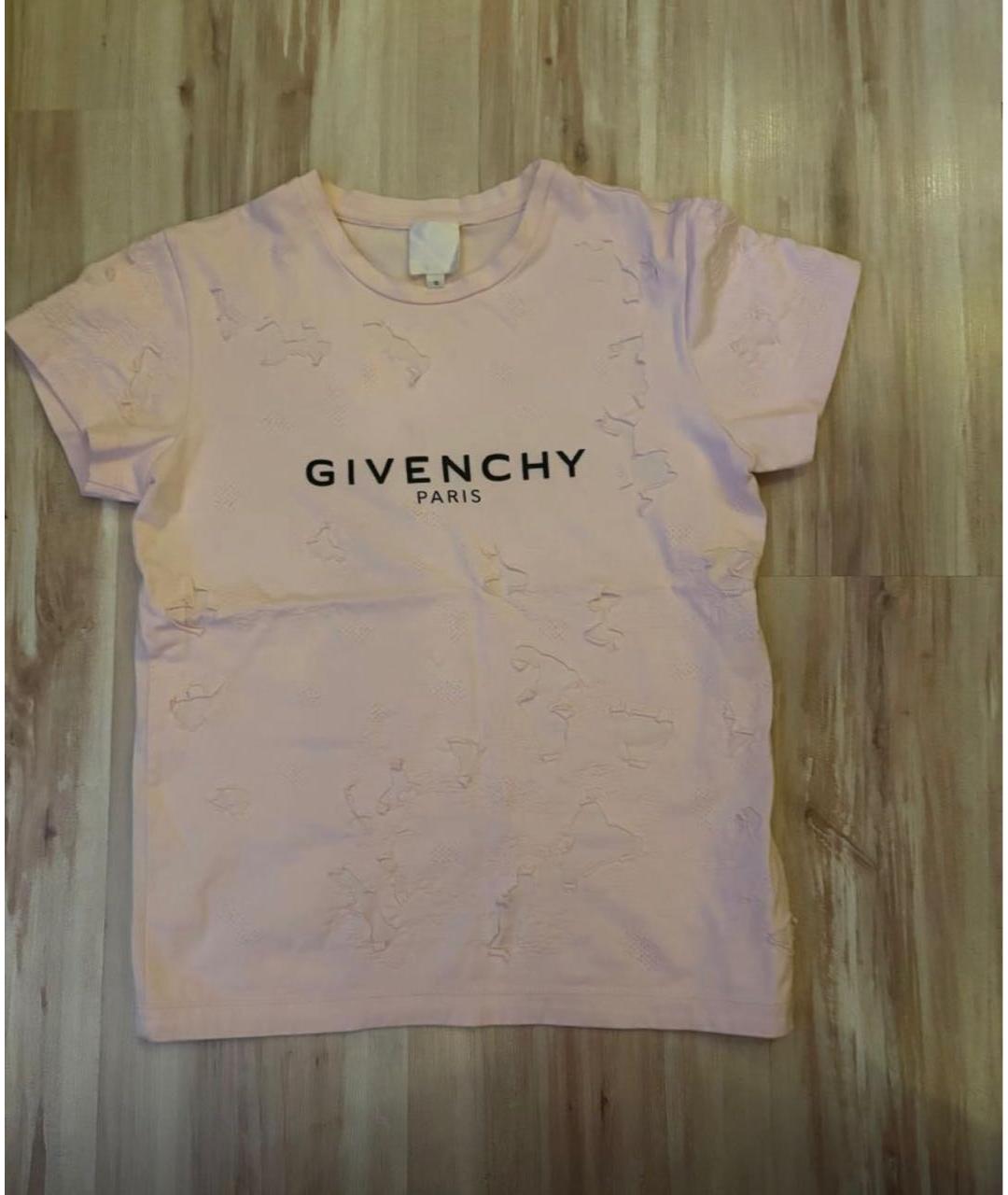 GIVENCHY Розовый хлопковый детская футболка / топ, фото 5
