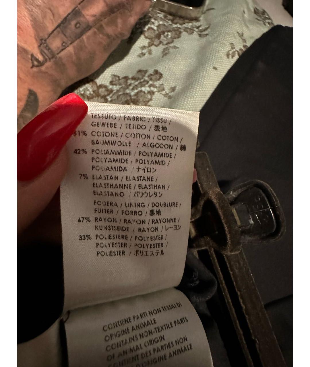 GUCCI Черные вискозные брюки узкие, фото 4