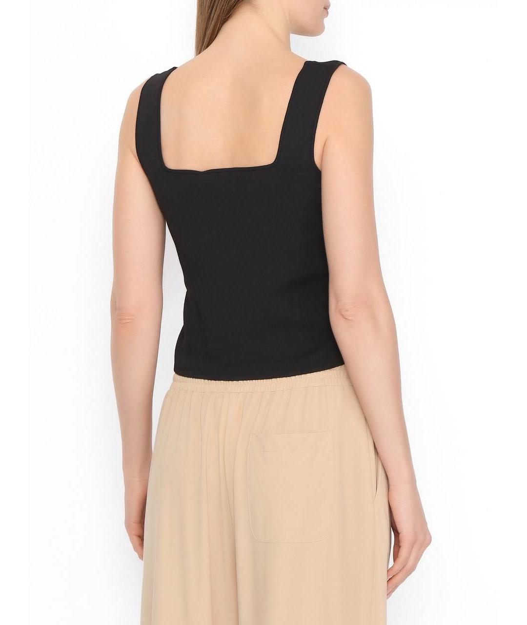 WEEKEND MAX MARA Черная майка, фото 3