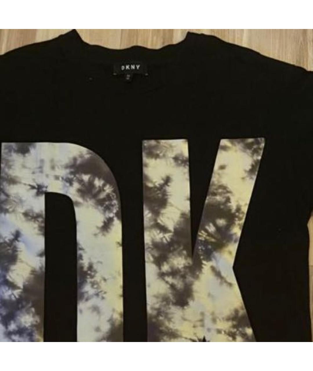DKNY Черный хлопковый детская футболка / топ, фото 3