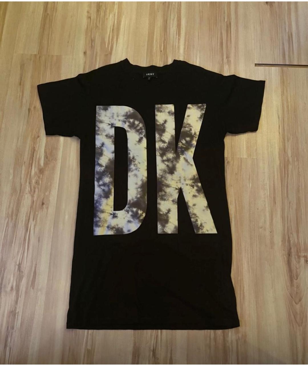 DKNY Черный хлопковый детская футболка / топ, фото 5