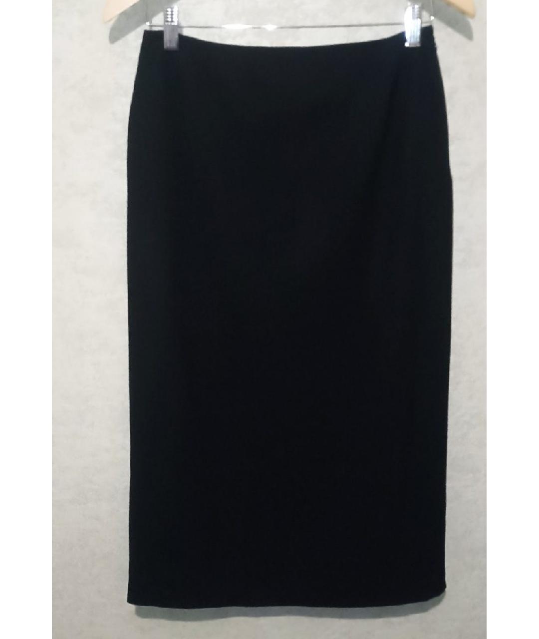 MAX MARA Черная шерстяная юбка миди, фото 9