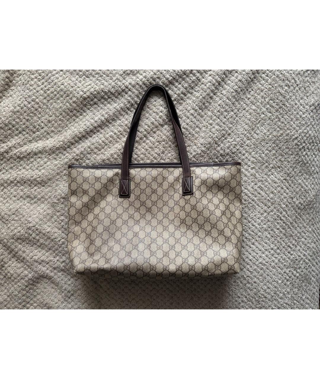 GUCCI Бежевая сумка тоут, фото 2