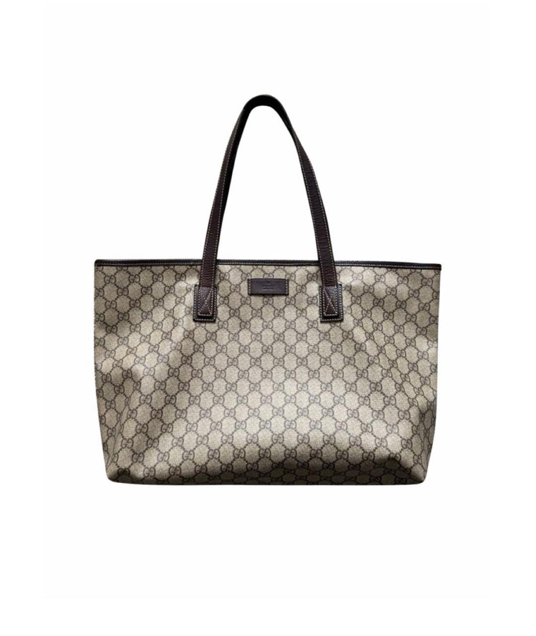 GUCCI Бежевая сумка тоут, фото 1