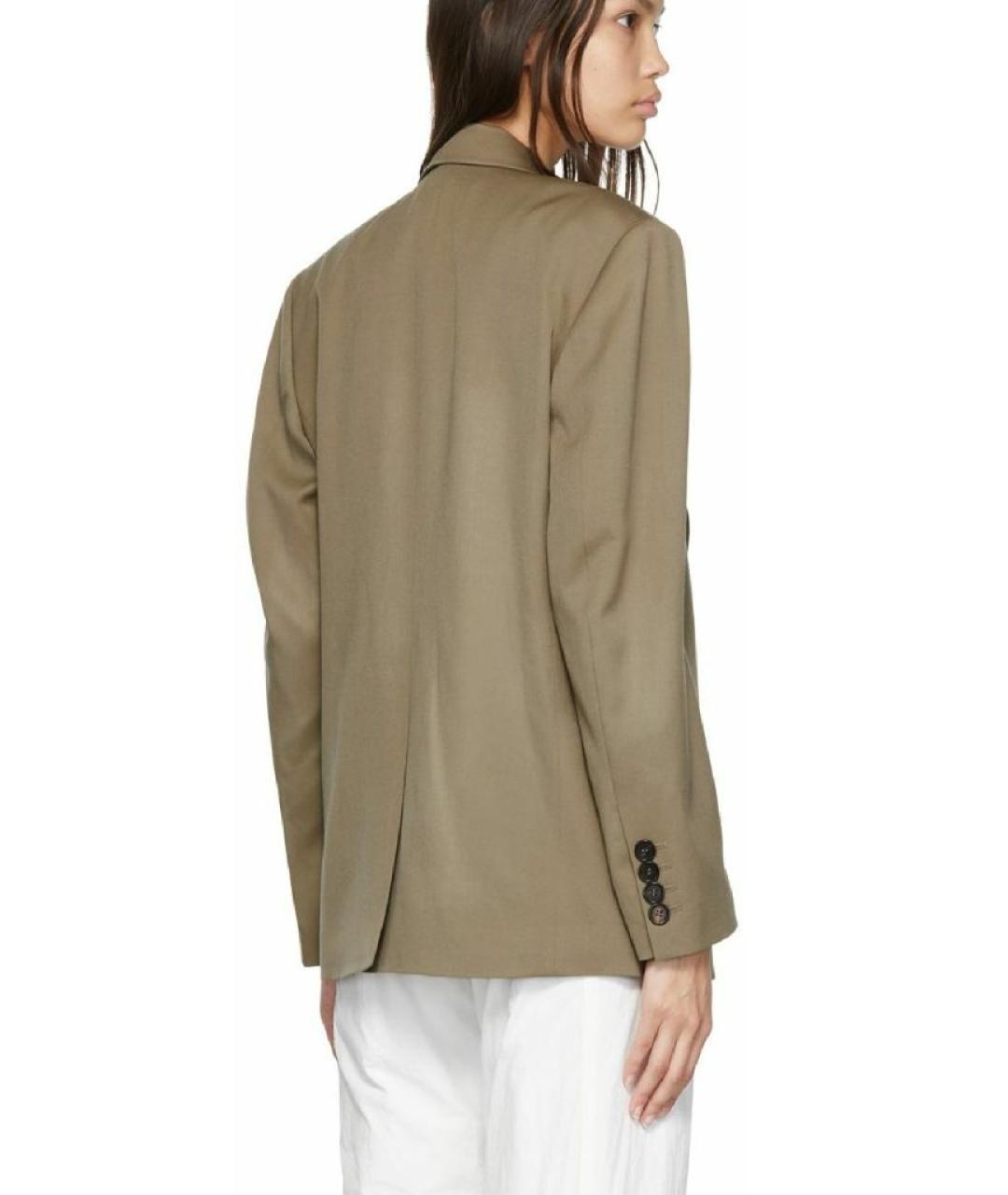 LOW CLASSIC Бежевый шерстяной жакет/пиджак, фото 4