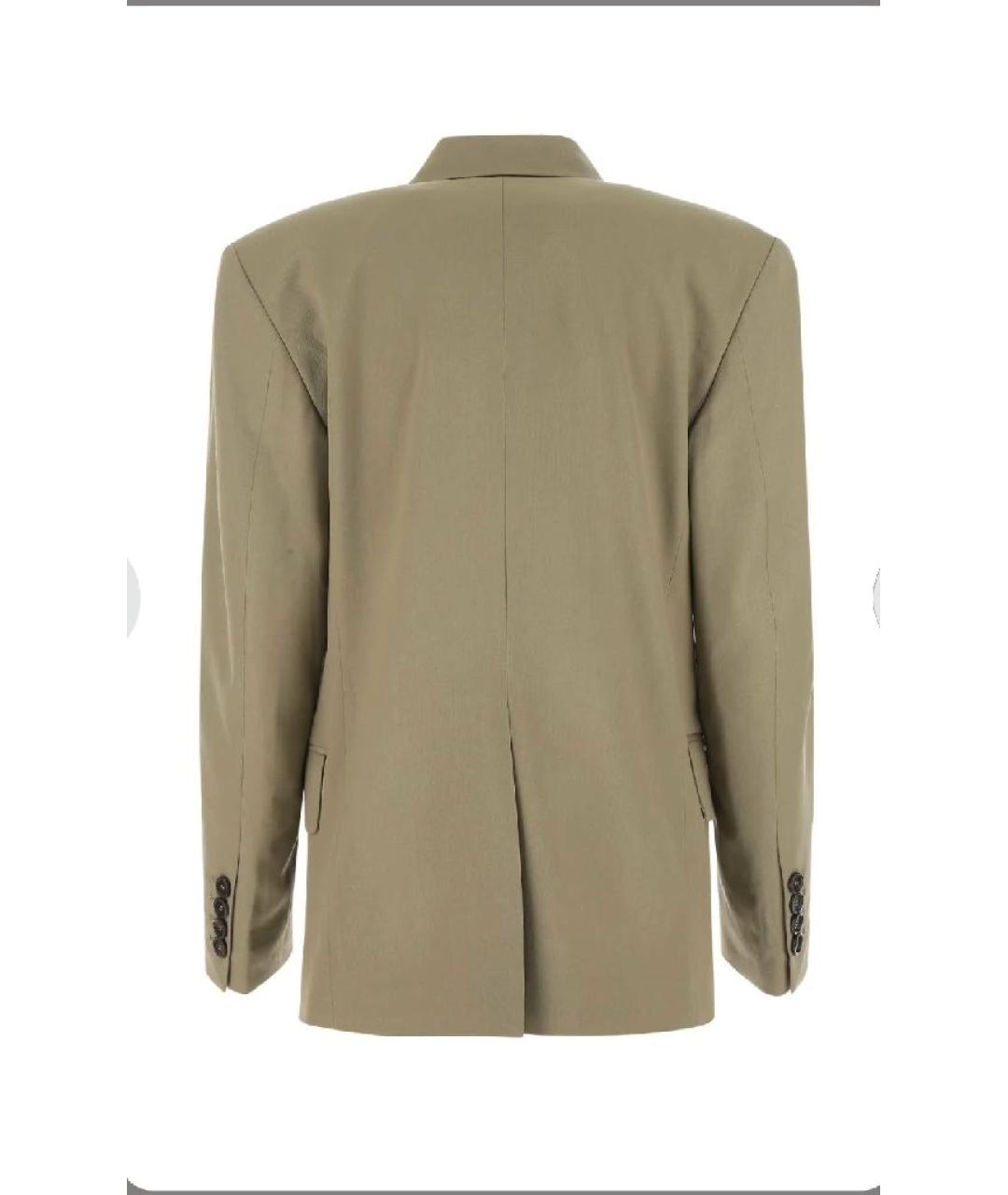 LOW CLASSIC Бежевый шерстяной жакет/пиджак, фото 3