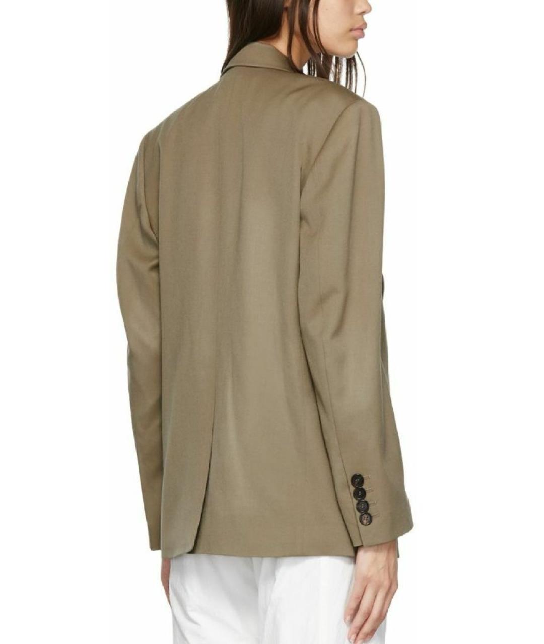 LOW CLASSIC Бежевый шерстяной жакет/пиджак, фото 7