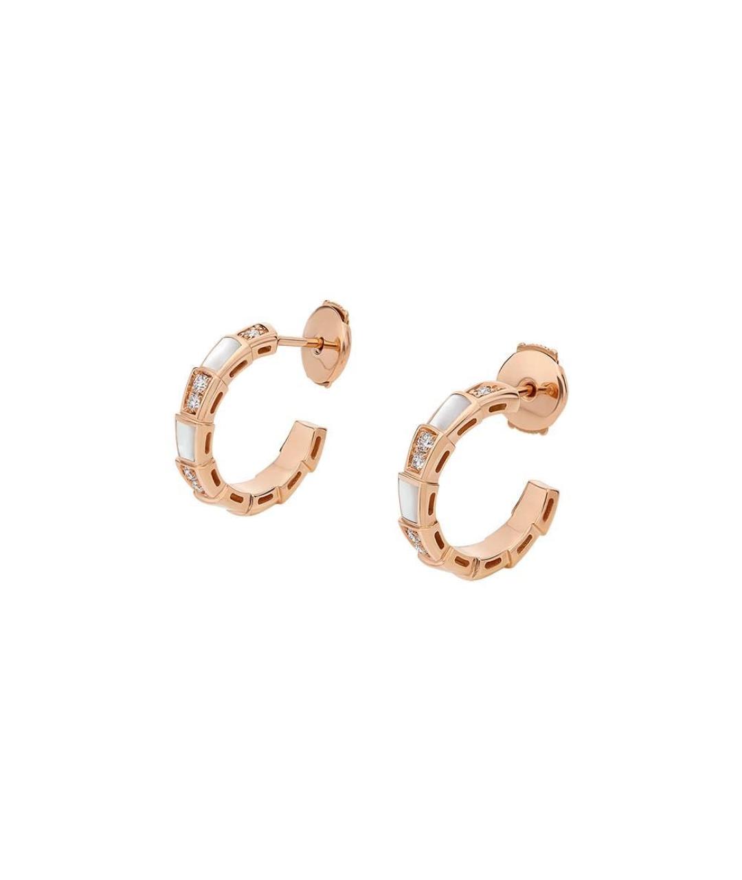 BVLGARI Розовые серьги из розового золота, фото 2