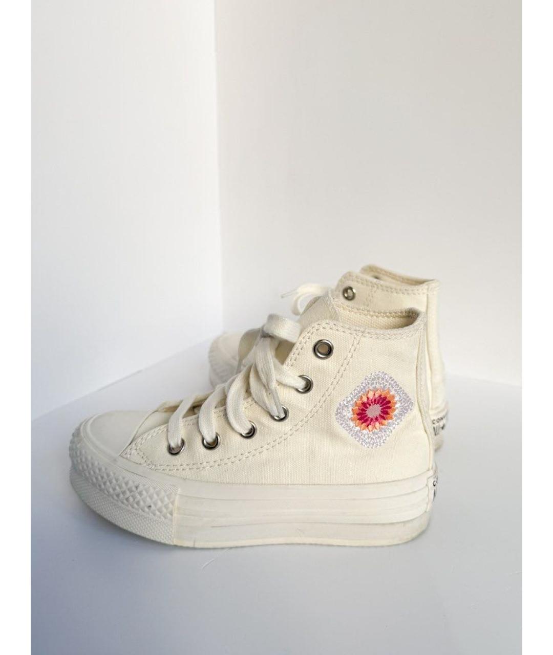 CONVERSE Белые текстильные кеды, фото 5