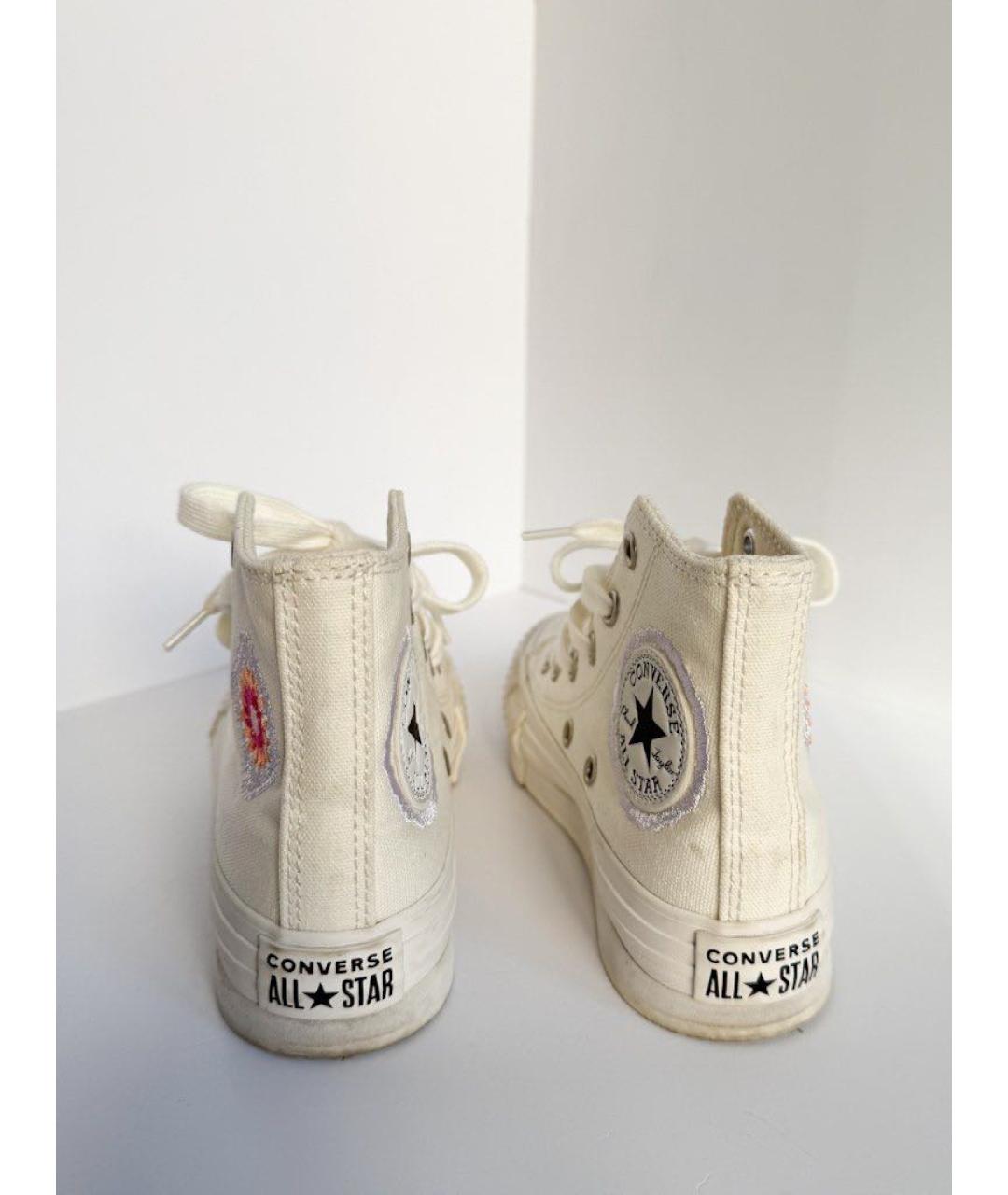 CONVERSE Белые текстильные кеды, фото 4