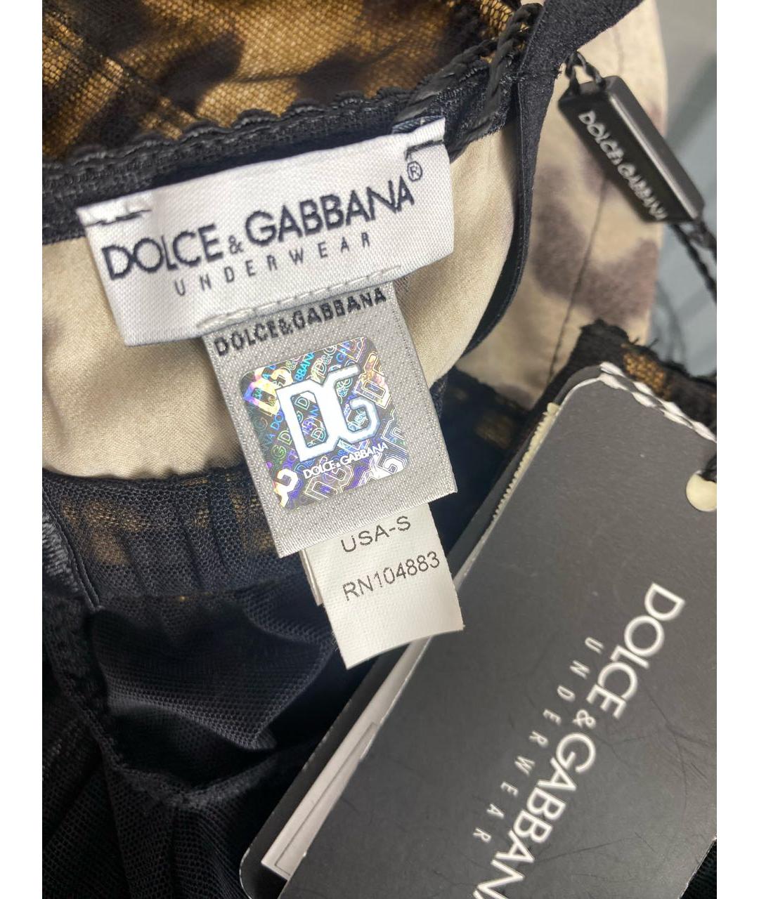 DOLCE&GABBANA Черная пижамы и сорочки, фото 8