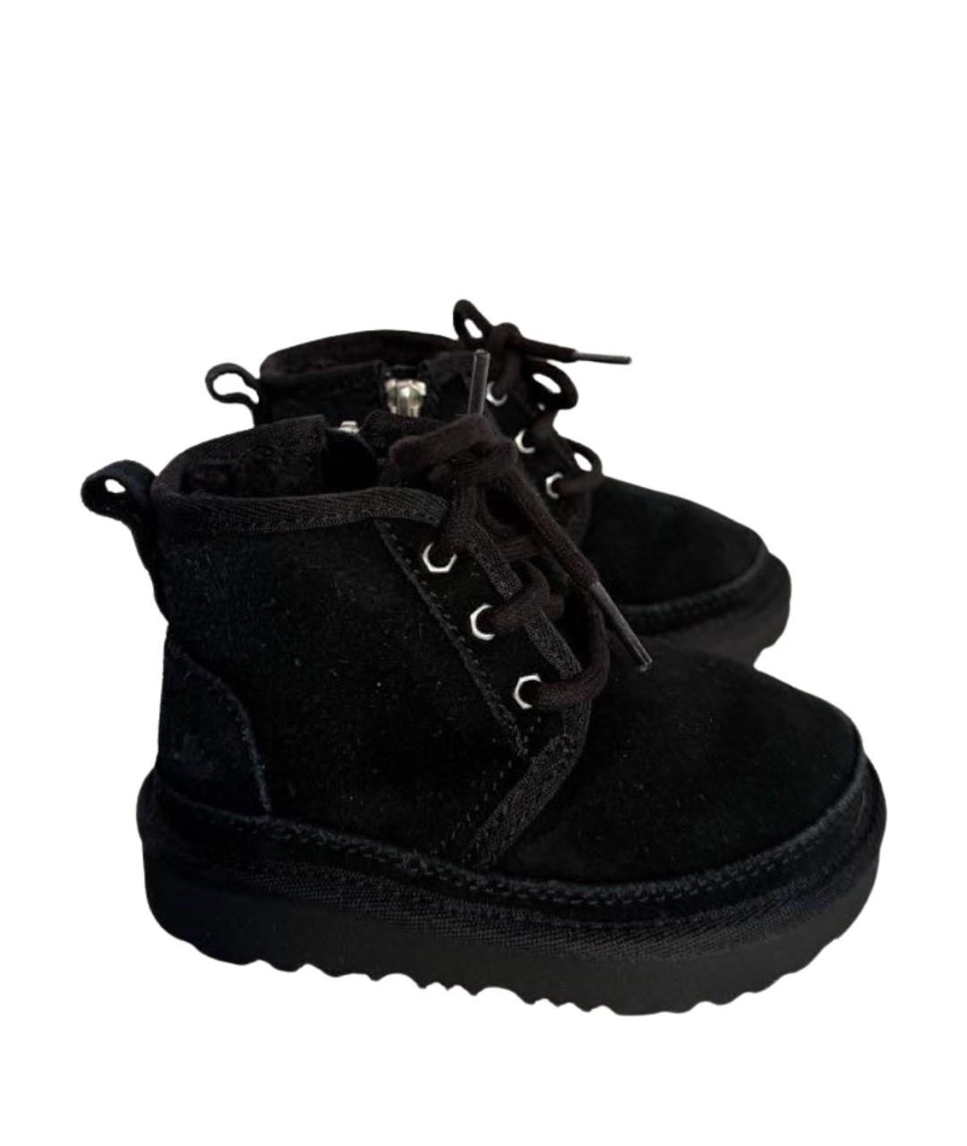 UGG AUSTRALIA Черные замшевые ботинки, фото 1