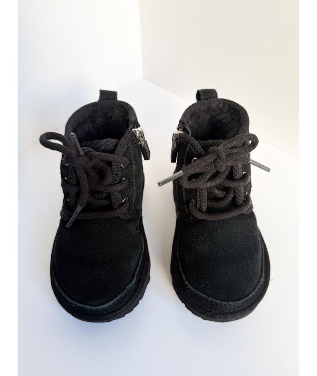 UGG AUSTRALIA Черные замшевые ботинки, фото 2