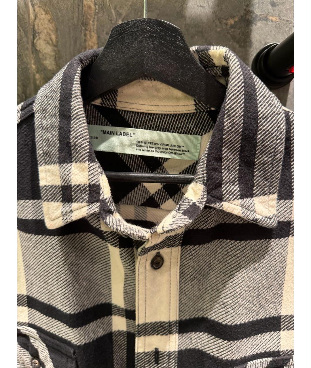 OFF-WHITE Хлопко-полиэстеровая кэжуал рубашка, фото 3