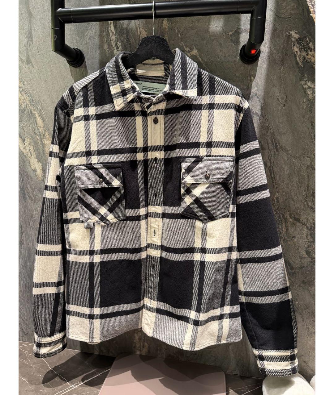 OFF-WHITE Хлопко-полиэстеровая кэжуал рубашка, фото 5