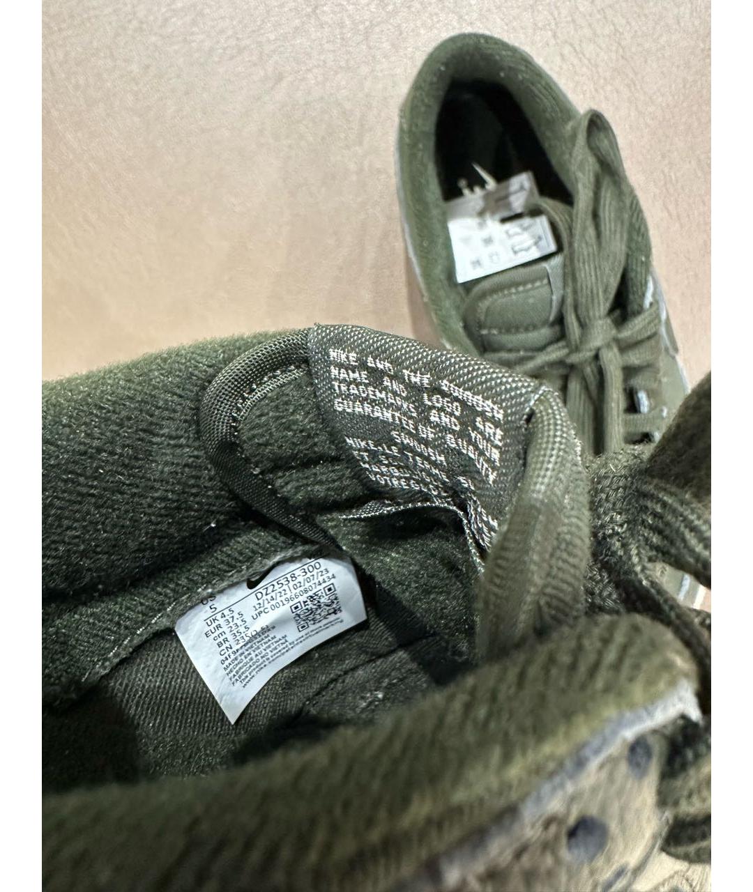 NIKE Зеленые кожаные кроссовки, фото 3