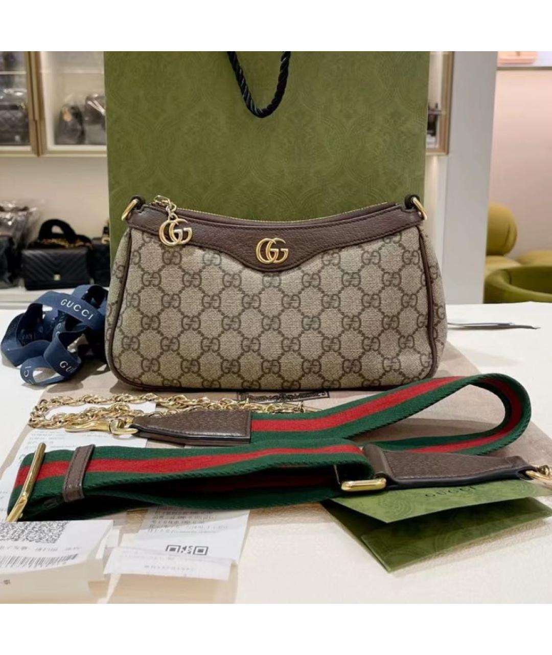 GUCCI Кожаная сумка через плечо, фото 2