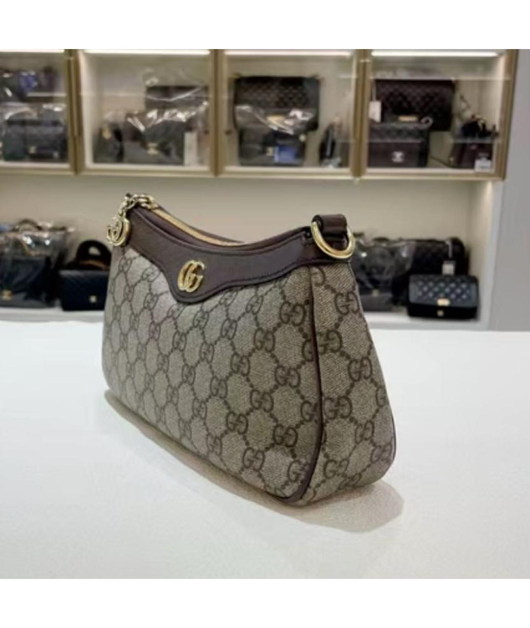 GUCCI Кожаная сумка через плечо, фото 5