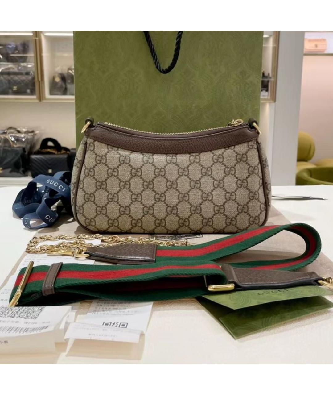 GUCCI Кожаная сумка через плечо, фото 3