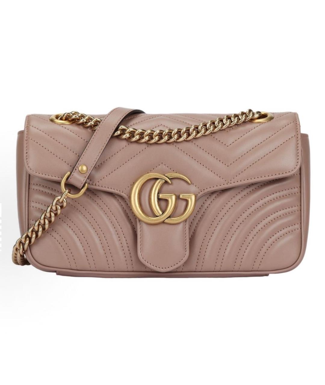 GUCCI Коричневая кожаная сумка через плечо, фото 6