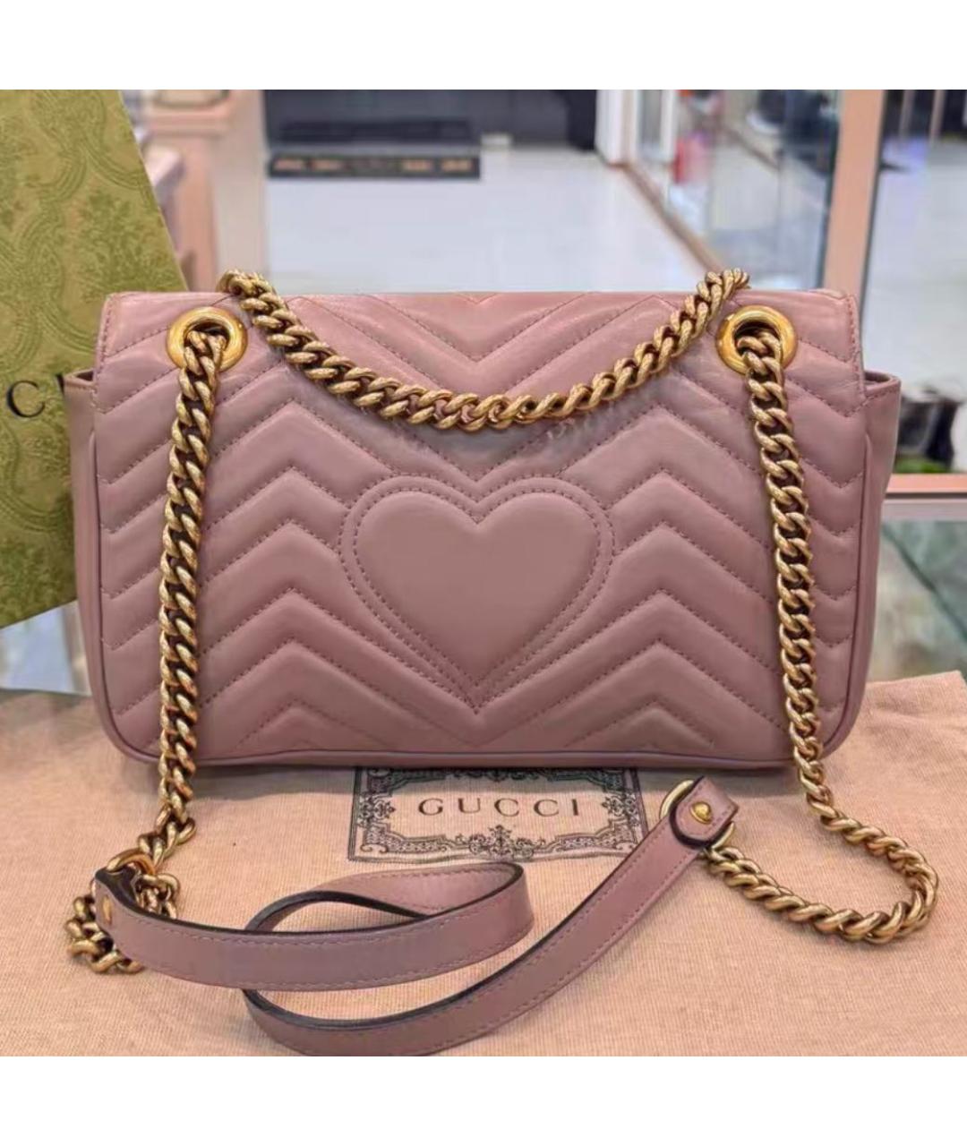GUCCI Коричневая кожаная сумка через плечо, фото 5