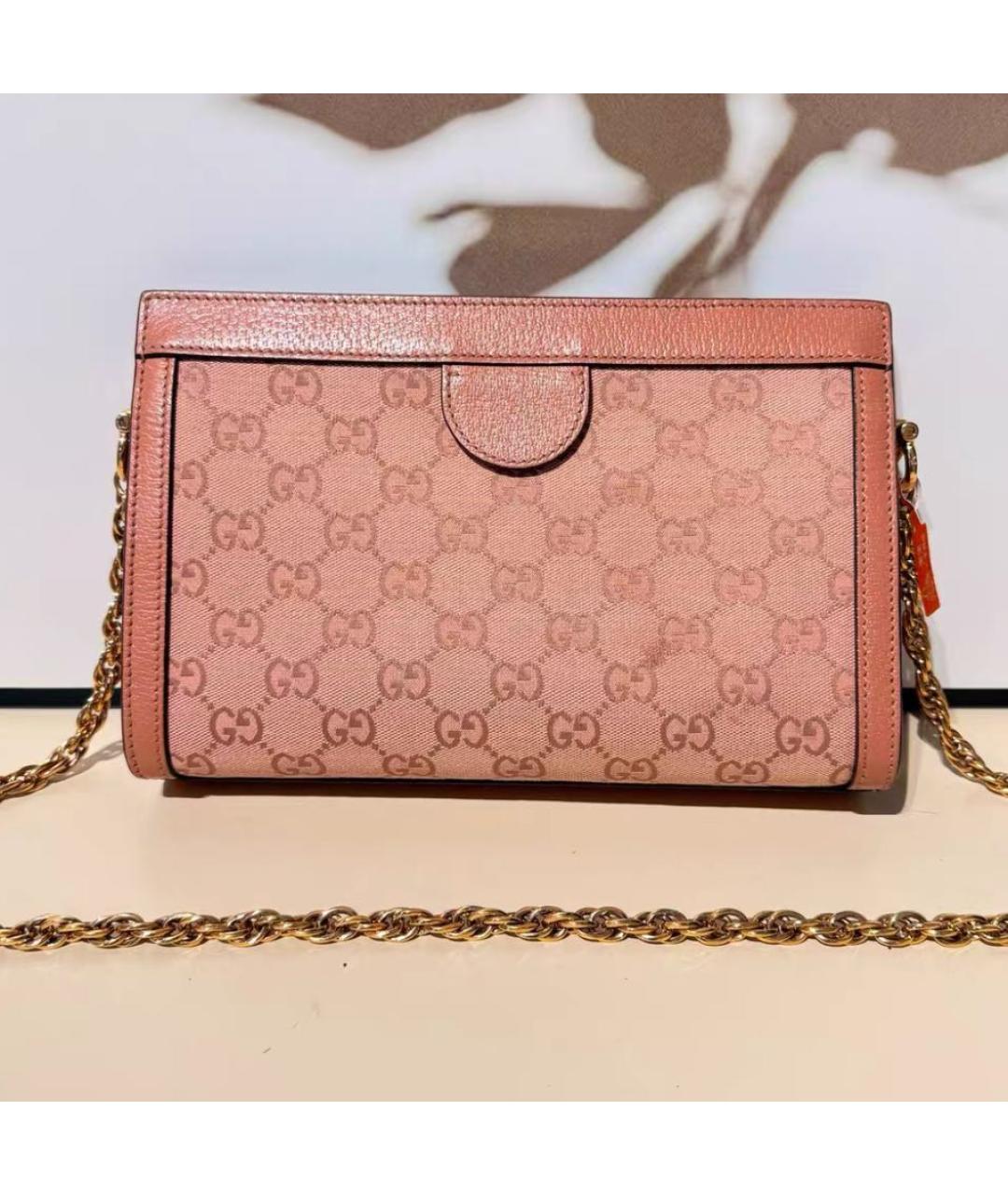 GUCCI Коралловая сумка через плечо, фото 3