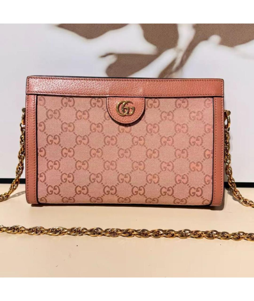 GUCCI Коралловая сумка через плечо, фото 2