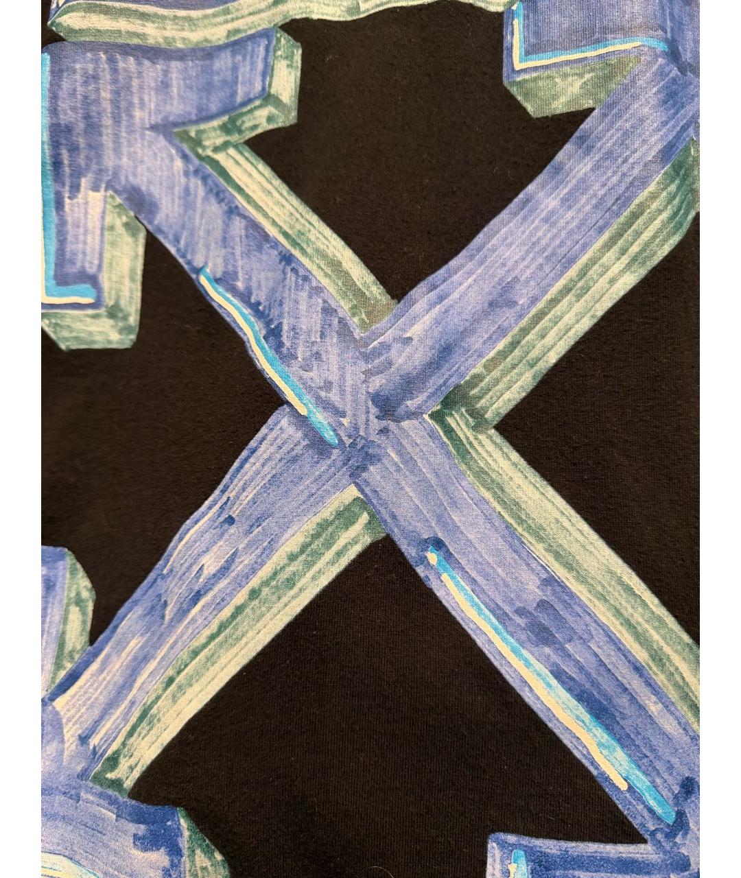 OFF-WHITE Черная хлопковая футболка, фото 4