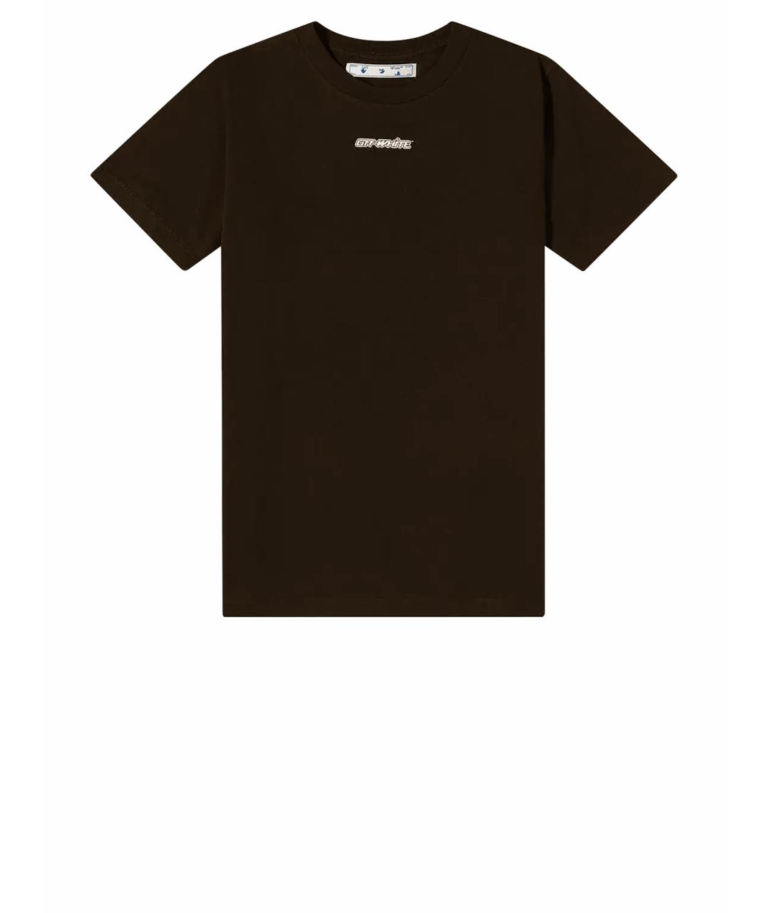 OFF-WHITE Черная хлопковая футболка, фото 1