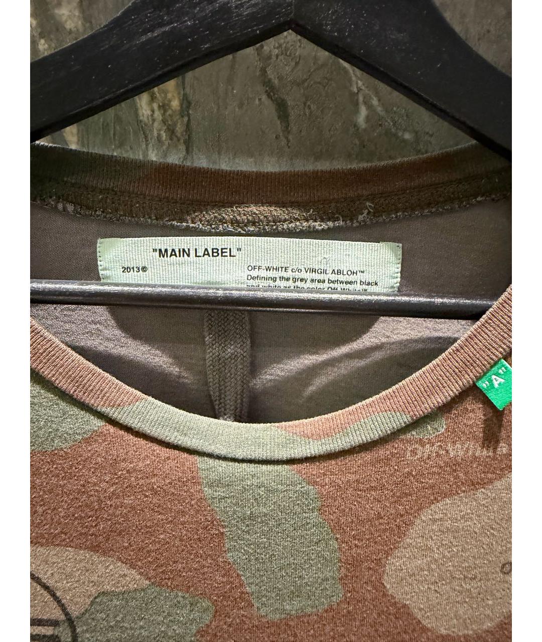 OFF-WHITE Хлопковая футболка, фото 3