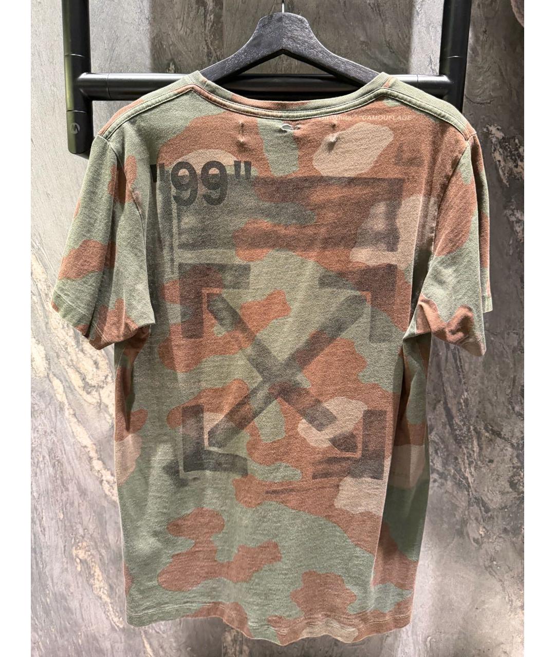 OFF-WHITE Хлопковая футболка, фото 2