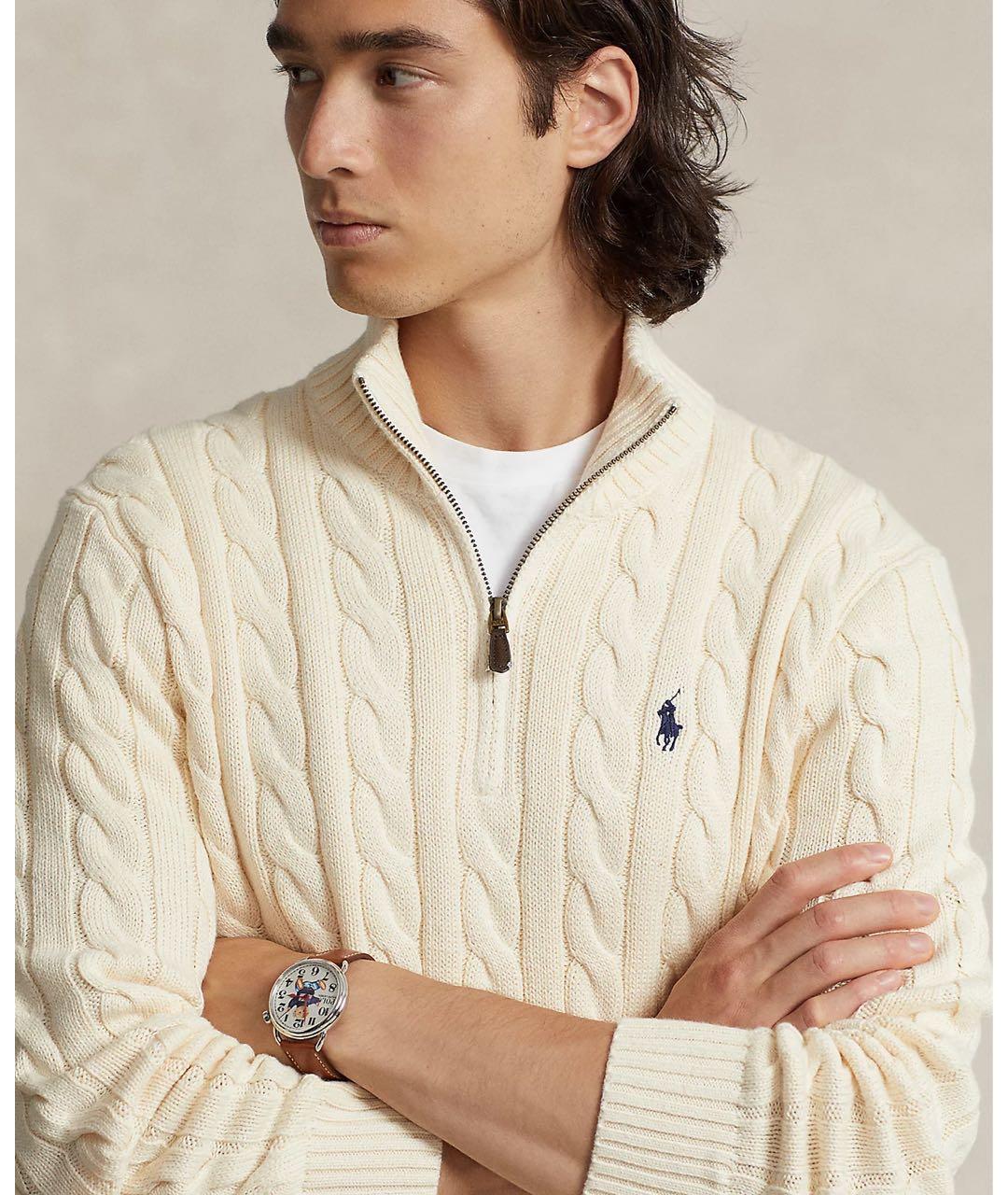 POLO RALPH LAUREN Белый хлопковый джемпер / свитер, фото 3