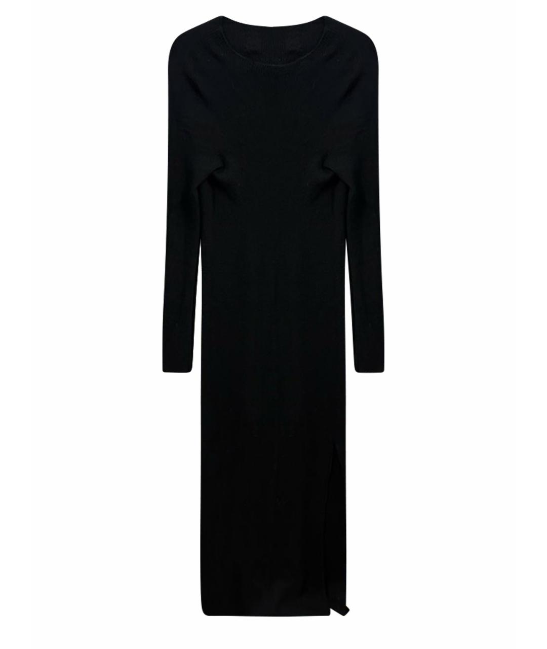 RICK OWENS Черное шерстяное повседневное платье, фото 1