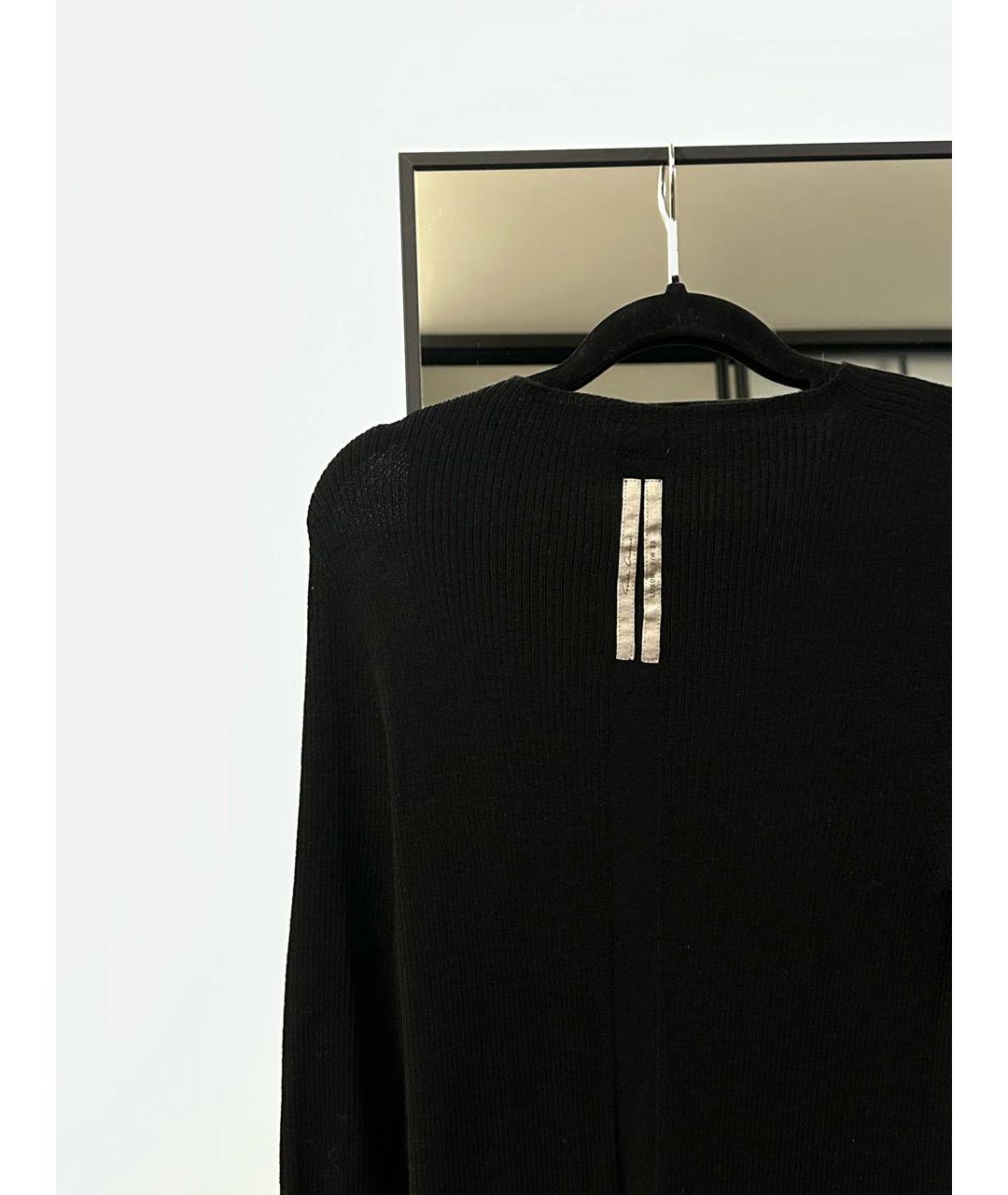 RICK OWENS Черное шерстяное повседневное платье, фото 3