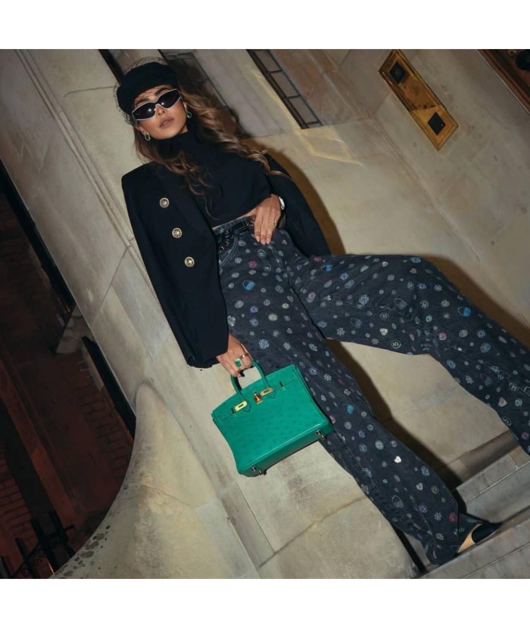 CHANEL Черные хлопковые джинсы клеш, фото 4