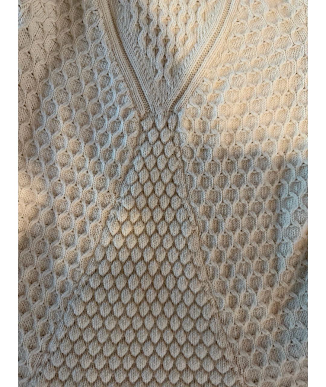 ALEXANDER MCQUEEN Бежевое шерстяное повседневное платье, фото 4
