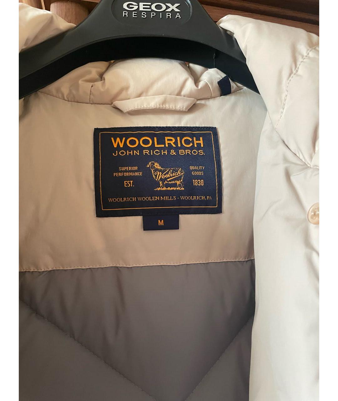 WOOLRICH Бежевая полиамидовая куртка, фото 2