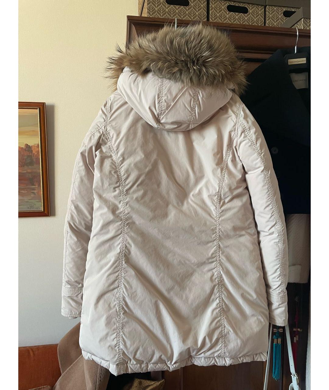 WOOLRICH Бежевая полиамидовая куртка, фото 4