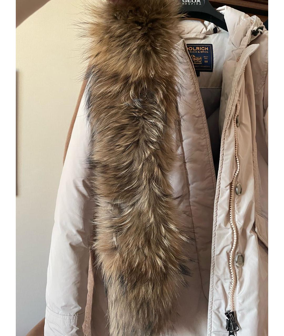 WOOLRICH Бежевая полиамидовая куртка, фото 5