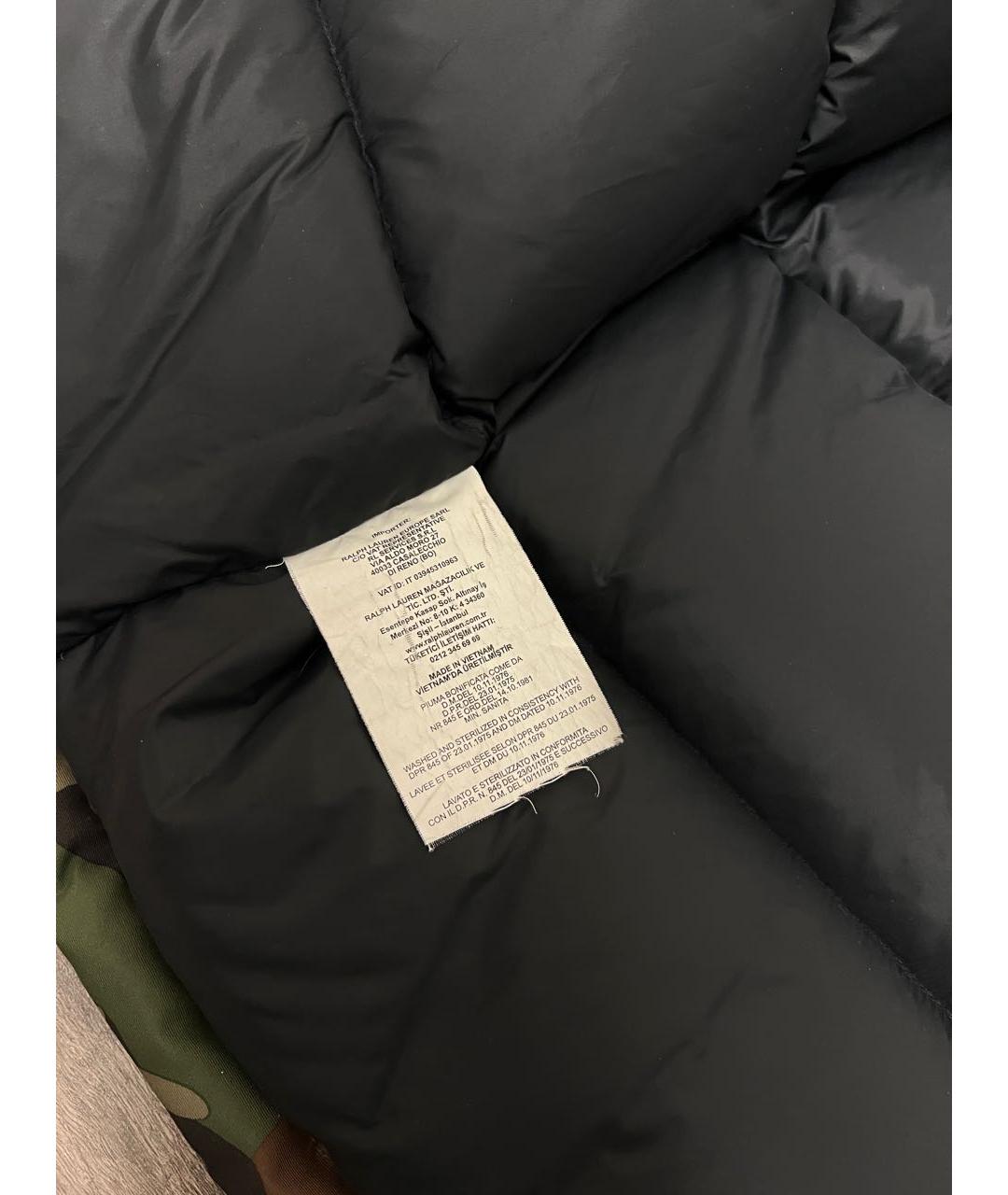 POLO RALPH LAUREN Хаки полиэстеровый пуховик, фото 7