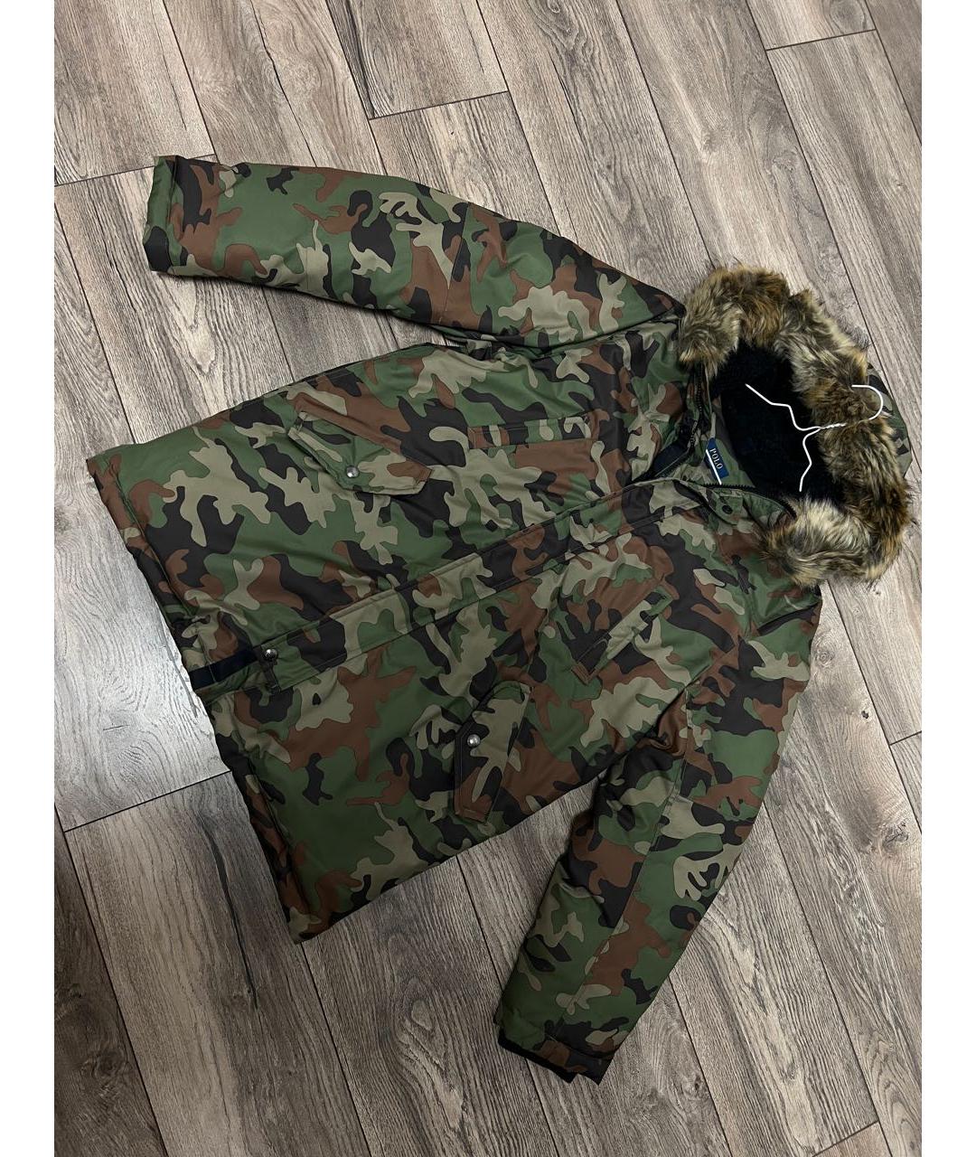 POLO RALPH LAUREN Хаки полиэстеровый пуховик, фото 8